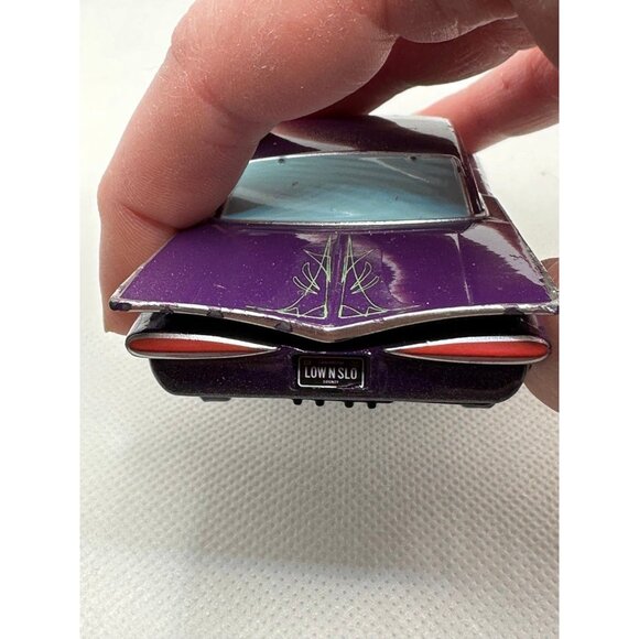4” Purple Lightning Flames Ramone Disney Pixar Cars diecast Chevrolet impala Vtg - Picture 5 of 7